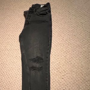 Free people black ripped jeans